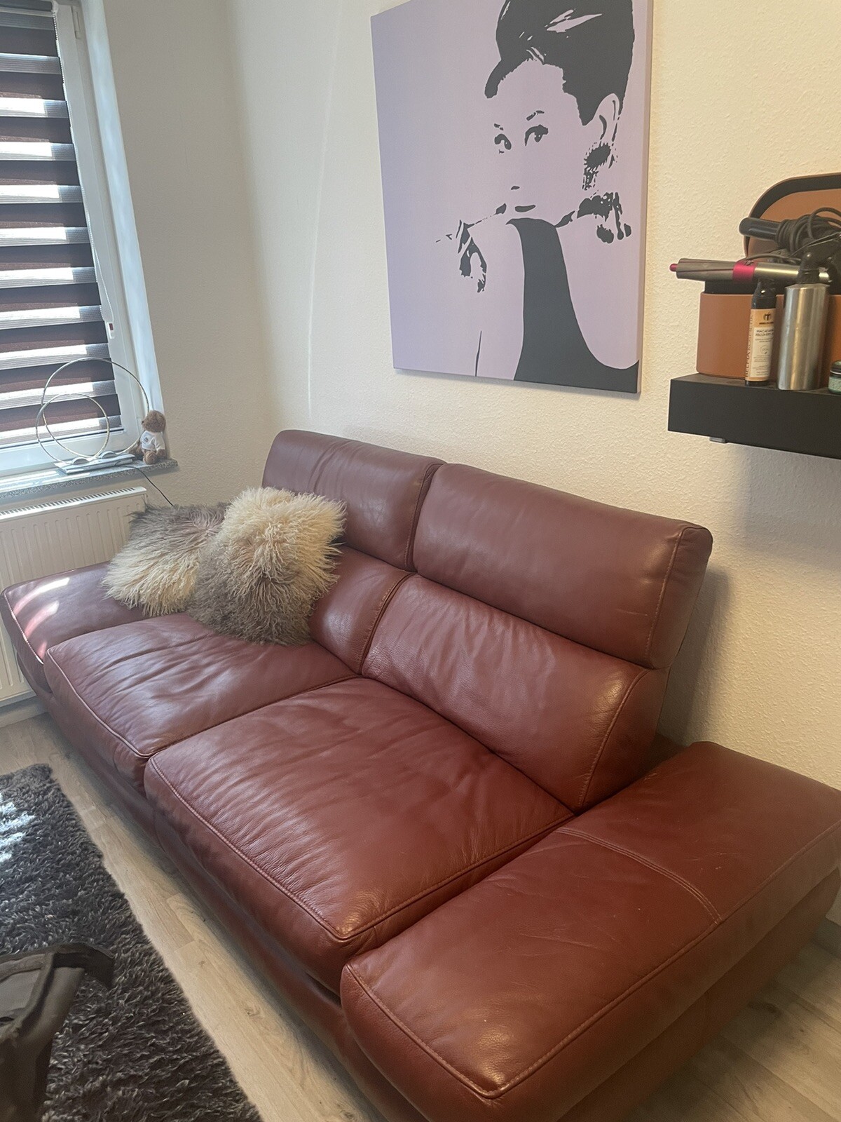 leder couch gebraucht weinrot eBay