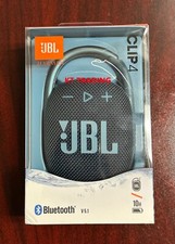 JBL CLIP 4 Integrate Carabiner Dust Waterproof Wireless Bluetooth Speaker  BLUE