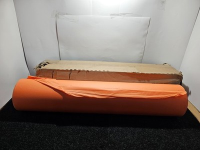 Colorations 3ft x 333yd Orange , Dual Surface Paper Rolls DSOR