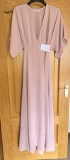 Reformation Winslow Pink Wrap Dress Large