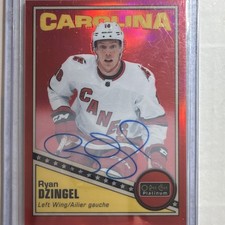 Upper Deck O-Pee-Chee Platinum Retro Red Rainbow Autos Ryan Dzingel #R-47