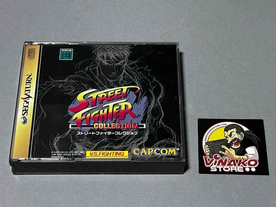Street Fighter Collection Sega Saturn NTSC-J Spinecard - Imagen 3 de 4