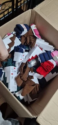 3 Stück John Lewis grün/braun/rot/grau Baumwolle dicke Schulstrumpfhosen versch. GRÖSSEN