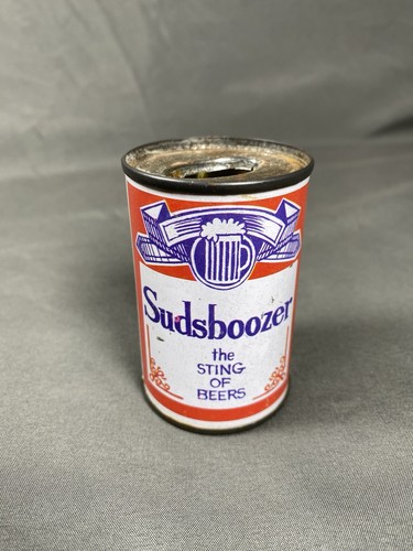 Vintage Sudsboozer Sting Of Beers Budweiser Parody Novelty Can Lighter Holder