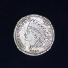 1860 Indian Head Cent Copper-Nickel Oak Wreath Civil War Era XF Philadelphia
