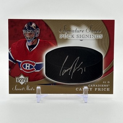 2007-08 Sweet Shot Signature Saves Puck Signings #SSPCP Carey Price Auto