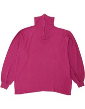 CRANE Womens Zip Neck Sweatshirt Jumper EU 40 Medium Pink Cotton CF20