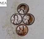1916-D+1917-D+1918-D+1919-D Lincoln Wheat Penny Cent Set/Lot ~ VF/XF ~ ZWL016