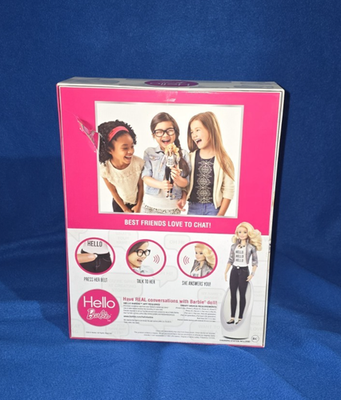 Hello Barbie Doll Blonde Interactive Talking Speech Recognition