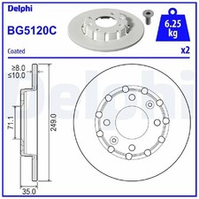 2x Bremsscheibe hinten für Opel Corsa F P2JO Mokka | 26240607