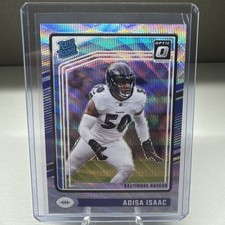 2024 Donruss Optic Rated Rookie Silver Wave Prizm /300 Adisa Isaac Ravens