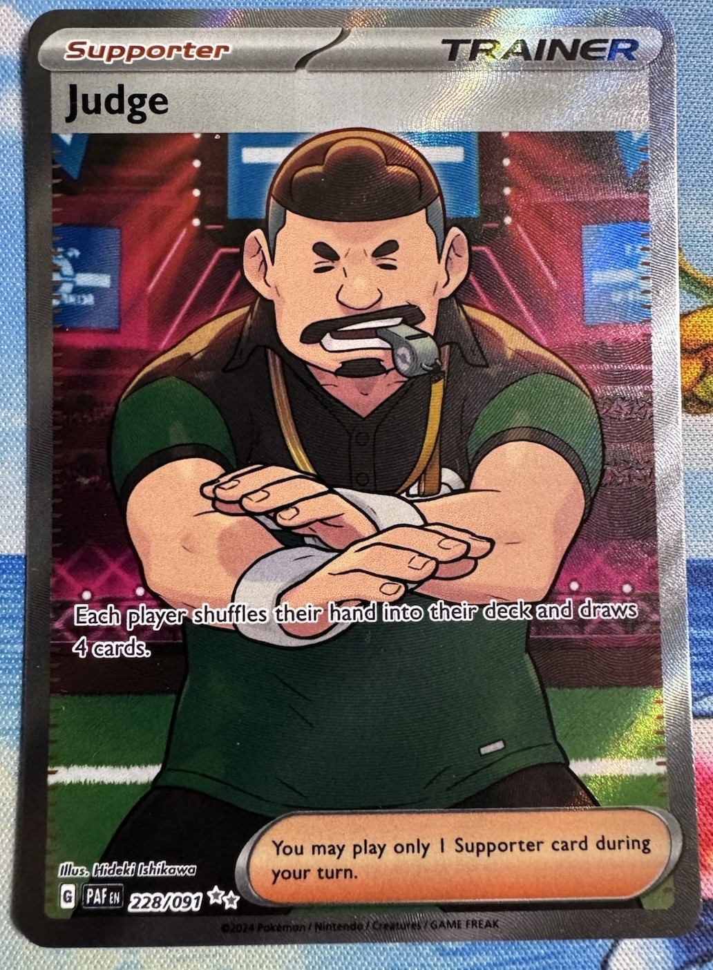 Judge 228/091 Ultra Rare Paldean Fates Pokemon Holo Near Mint