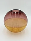 MURANO ALFREDO BARBINI INCALMO SPHERE BUBBLE ORB VASE GLASS VINTAGE RARE