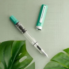 TWSBI ECO Persian Green Fountain Pen EF Nib Piston Filler New LE JAPAN