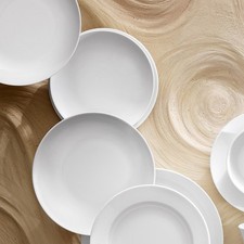 Pillivuyt Eventail Dinner-Plates 10.25" Coupe Plates High Quality White...