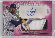 2022 Topps Inception Magenta 75/75 Josh Lowe #IAP-JLO Patch Auto 06bg