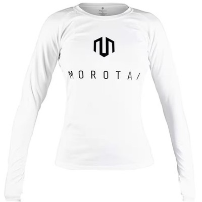 Damen Morotai Premium Langarm Trainings-T-Shirt Sport weiß M