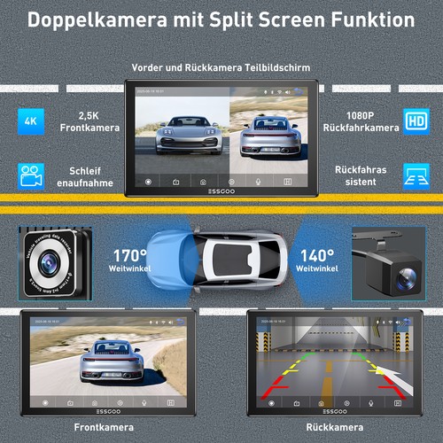 9 Zoll Auto LKW BT NAV Navigation Tragbares Apple CarPlay Android FM mit Camera - Bild 7 von 9