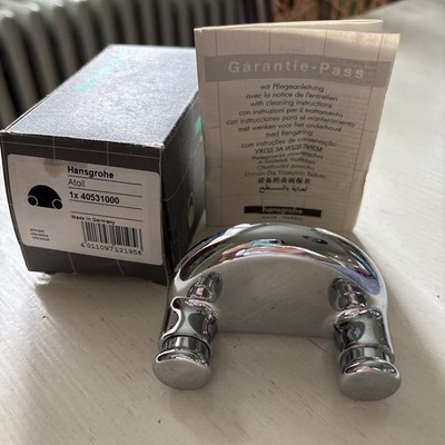 Hansgrohe DOUBLE ROBE HOOK 40531000 Chrome Silver Finish New In Box