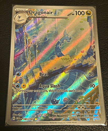 The Pokémon Company Dragonair 181/165 SV 151 IR Full Art Holo English 2023