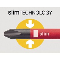 Schraubendreher 3201 Slimfix Schneiden-B.4Mm Klingen-L.100Mm Vde Isol.Wiha