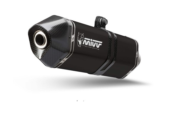 Mivv Speed Edge SchalldäMpfer Auspuffanlage Inox Schwarz Aprilia Tuono V4 1100-image