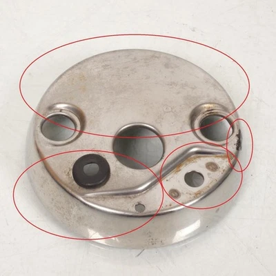 Cuvelage arrière chromé compte tour origine pour moto Honda 125 Cm Custom 1982 à - Photo 1/3