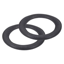 2 Pcs 5 Inch Foam Speaker Edge Surround Rings 85x130mm IDxOD Black