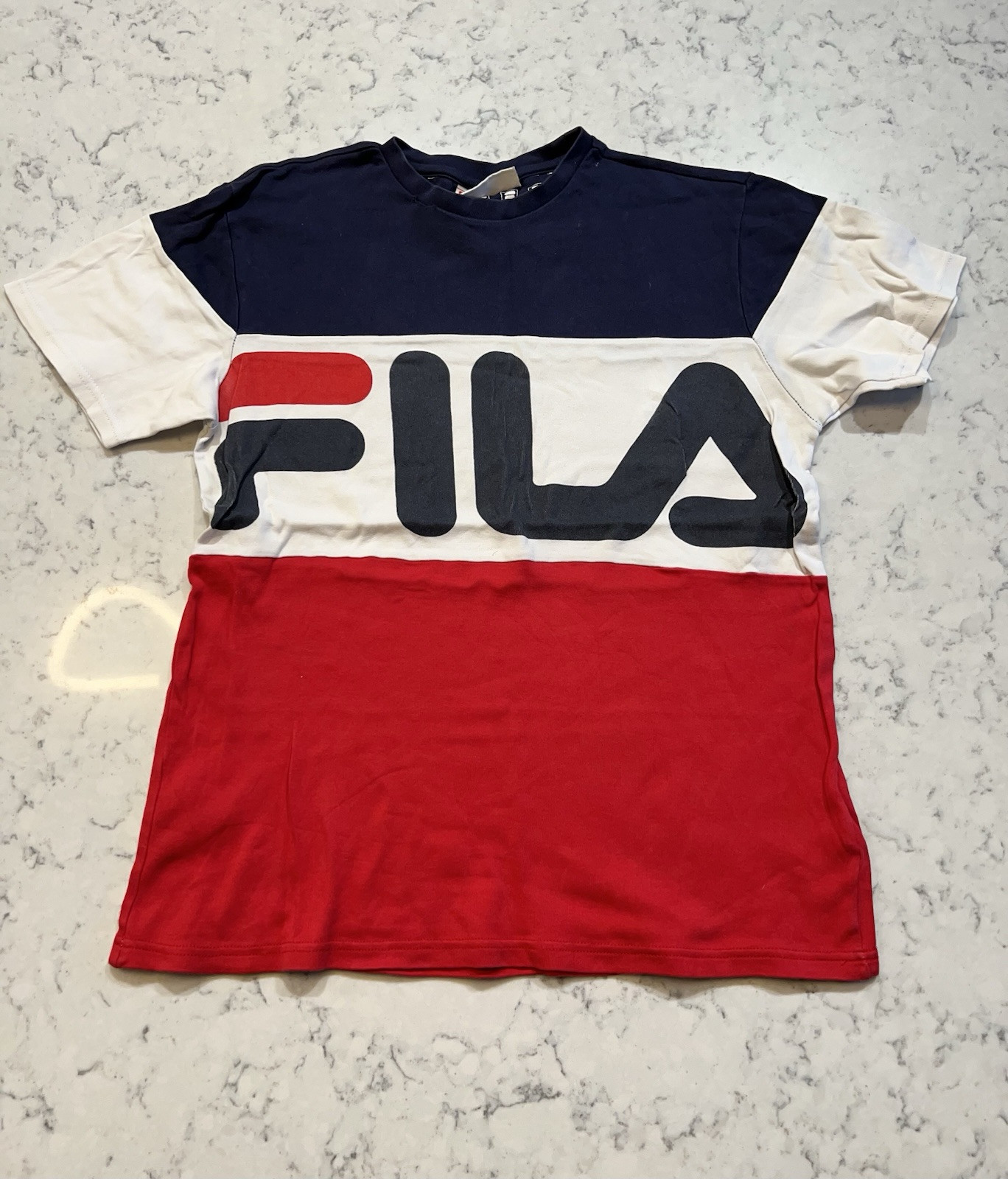 FILA T shirt uomo Fails Designer color block taglia M