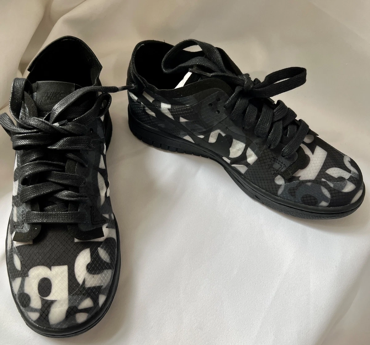 Nike Comme des Garçons x Dunk Low Monogram Print W for sale | eBay