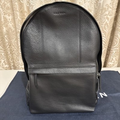 Cole Haan Wayland Black Tumbled Leather Backpack 17x6x12 (F10121) Retail $360