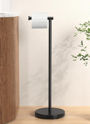 Toilet Paper Holder Stand with Weighted Base, 26'' H (Taller Version) Free Standi