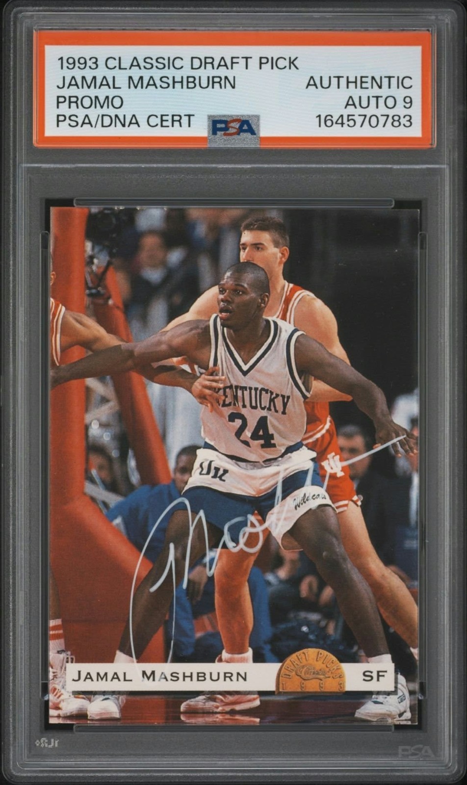 1993-94 Classic Draft Picks - Autographs Jamal Mashburn (RC) PSA DNA Authentic🔥
