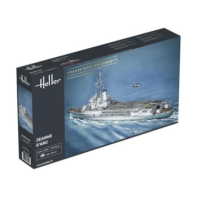 Heller Historical Model 1/400 Jeanne D'arc French Helicopter Carrier New