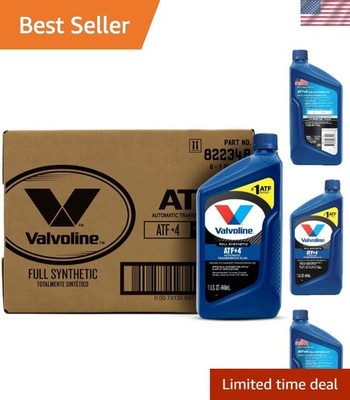 ATF +4 Full Synthetic Automatic Transmission Fluid 1 QT, Case of 6 Bottles