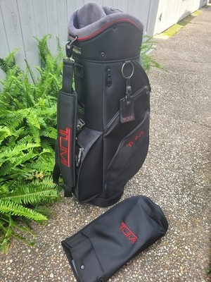 New TUMI ALPHA Ballistic Nylon Men's 36'' GOLF Cart Bag w/ RAIN HOOD $995 MSRP