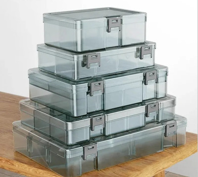 1pc Multifunction Parts Storage Box Adjustable Tool Organizer Case - NEW