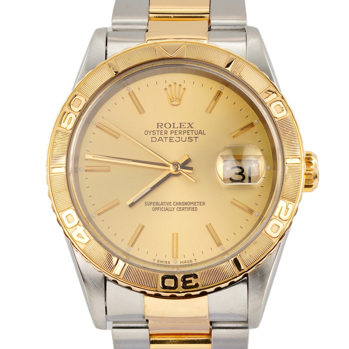 Rolex 2Tone 18K Gold/Stainless Datejust Turn-O-Graph Thunderbird