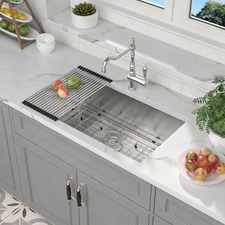 32 Inch Undermount Kitchen Sink 32x19 Stainless Steel Sinks 16 Gauge Single Bowl