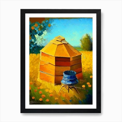 Propolis Beehive 1 Painting Art Pri Framed Wall Art Poster Canvas Print Picture