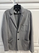 Porter & Ash London Gray Knit  Sport Coat Jacket Men’s Size Large