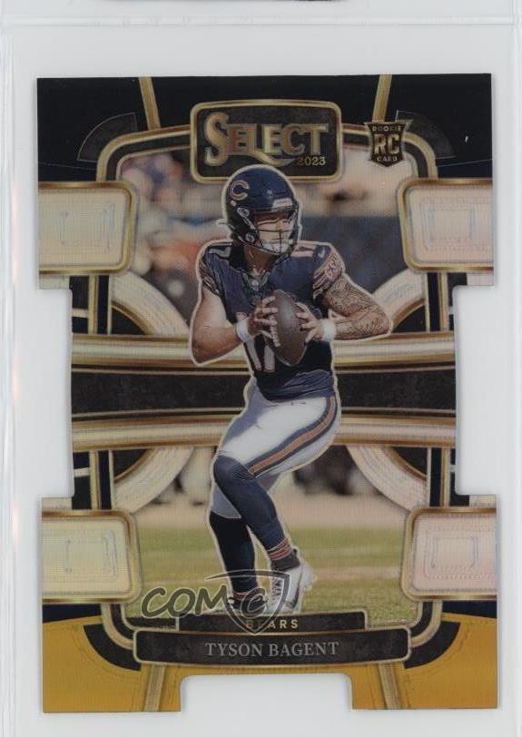 2023 Select Concourse Black & Gold Prizm Die-Cut Tyson Bagent #18 Rookie RC 1ce5