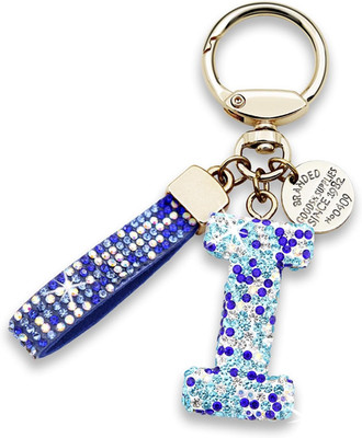 Initial Letter Keychain Gift for Women Girls Cute keyring for Backpack
