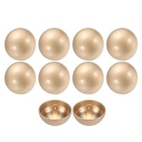10 StüCk MetallknöPfe Zum NäHen,Rund,25Mm,Einzelloch,Zum Basteln,Goldfarben