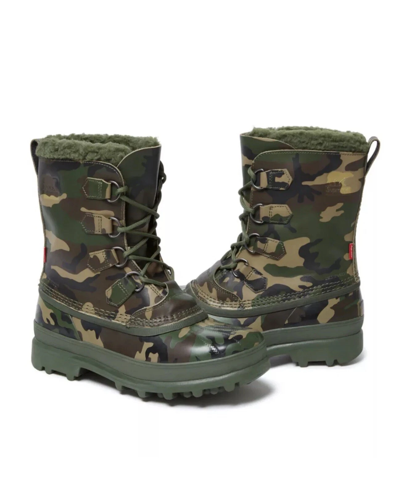 Botte homme Supreme x Sorel Caribou camouflage bois NEUVE taille 11