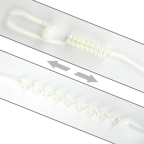 10x Clear Acoustic Tube PTT Earpiece for Motorola Radios PMLN7158 SL7550 SL3500 - Picture 10 of 13