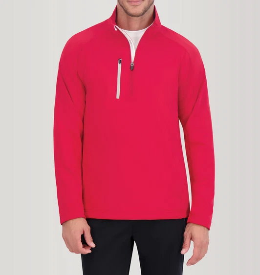 New Zero Restriction Z500 1 4 Zip Pullover Crimson L330 eBay