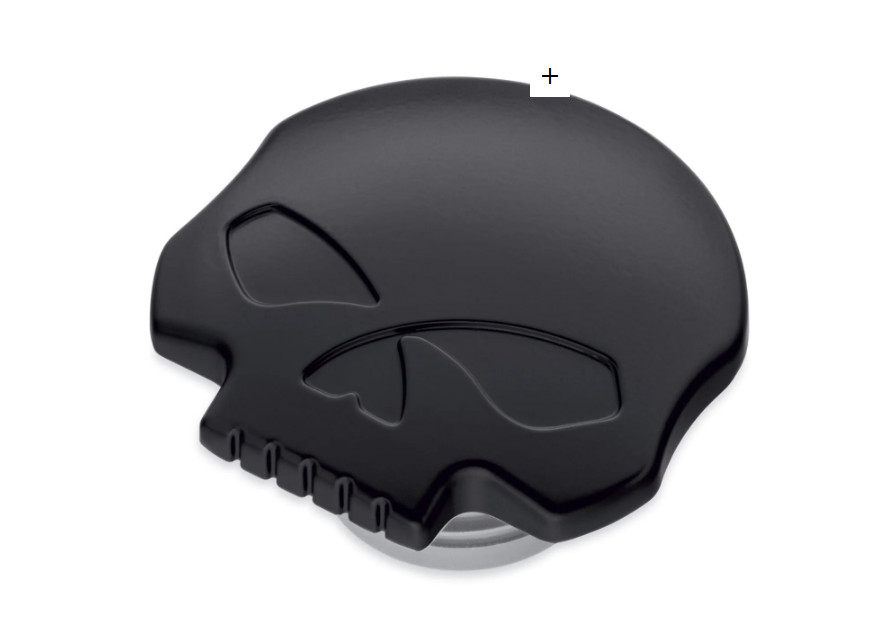 GENUINE HARLEY- DAVIDSON WILLIE G SKULL BLACK GAS FUEL CAP 61100103A