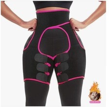 AzraJamil Waist Trainer for Women, Thigh  Waist Shaper, Tummy Control, M, Rose