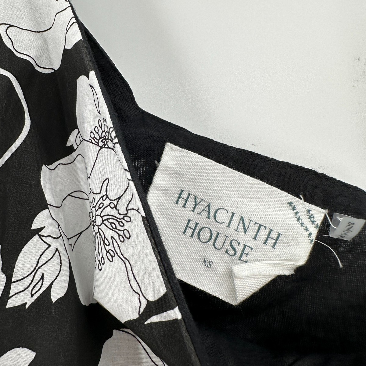 Hyacinth House by Tuckernuck Black Floral One Shoulder Maureen Maxi Dress  sz XS | eBay